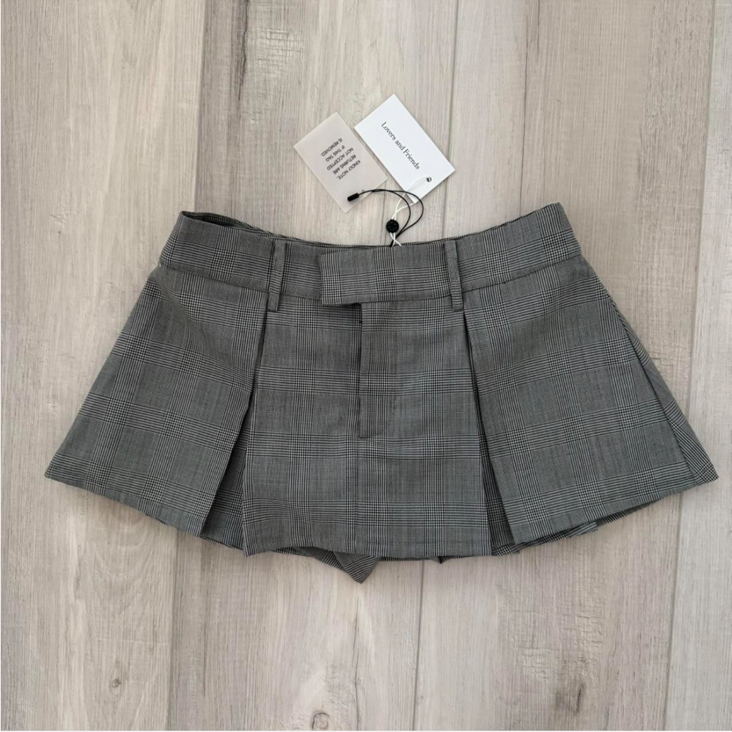 Lovers And Friends Plaid Junny Skort Size Small Brand New